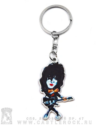 брелок металлический kiss paul stanley