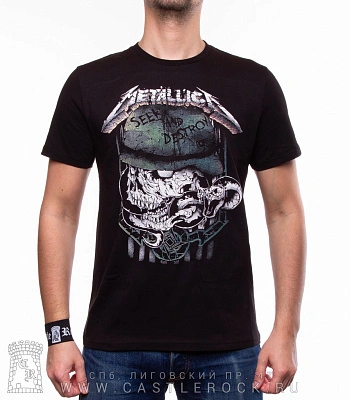 футболка metallica "seek and destroy"