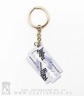 брелок металлический judas priest "british steel"