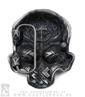 пряжка череп (узоры)