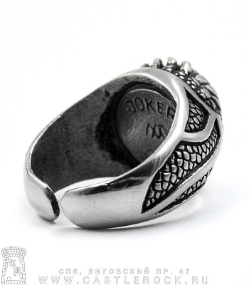 кольцо joker глаз дракона синий