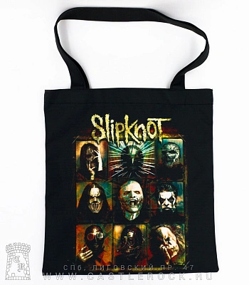 сумка шоппер slipknot (маски)