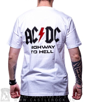 футболка ac/dc "highway to hell" (белая)