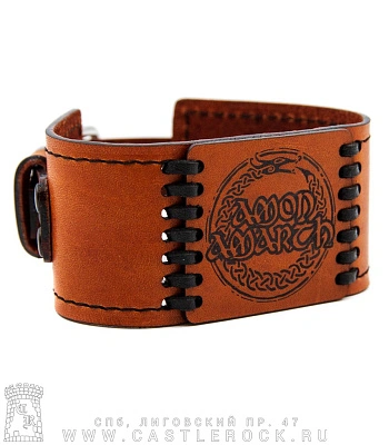 браслет кожаный с гравировкой amon amarth
