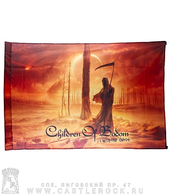 флаг children of bodom "i worship chaos"
