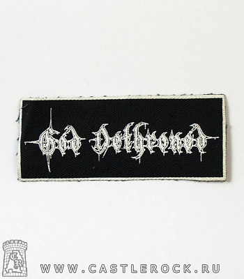 нашивка god dethroned (лого белое)