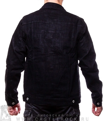 куртка джинсовая черная 601#
