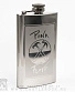 фляга стальная с гравировкой pink floyd "the wall" (молотки) 6 oz