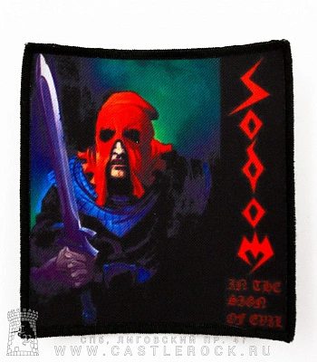 нашивка sodom "in the sign of evil" (квадратная)