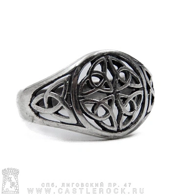 кольцо кельтский узор из трикветров