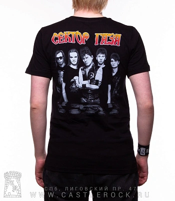 футболка сектор газа юрий клинских (хой ч/б)