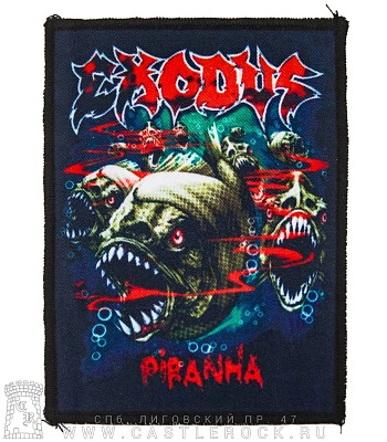 нашивка exodus "piranha"