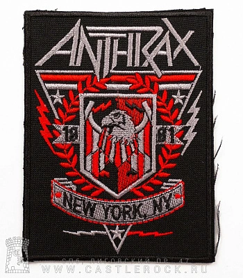 нашивка anthrax "new york" (вышивка)