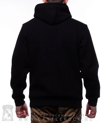 балахон черный (без рисунка, худи)