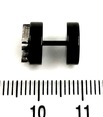 Обманка Плага Сталь Черная с Накладкой Крест Боттонни 1,2 х 6 х 10/10