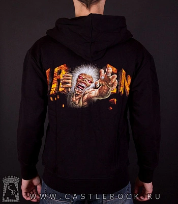 балахон на молнии iron maiden "the trooper"