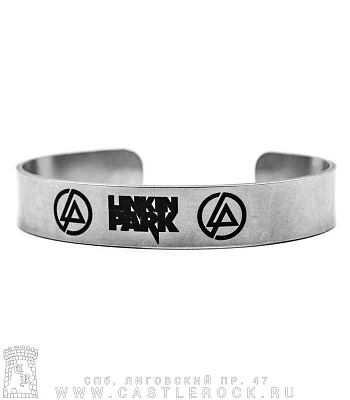 браслет стальной с гравировкой linkin park