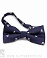 галстук-бабочка черепа и кости мелкие (синий)