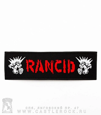 нашивка термо rancid (лого, панки, вышивка)