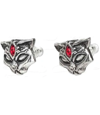 серьги alchemy gothic (алхимия готик) e406 sacred cat