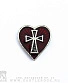 серьга alchemy gothic (алхимия готик) e262 sacred heart