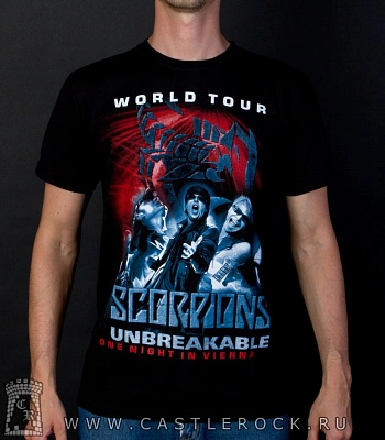 футболка scorpions "unbreakable" world tour (группа)