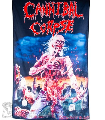 постер тканевый cannibal corpse "eaten back to life"