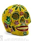 статуэтка череп расписной santa muerte (желтый)