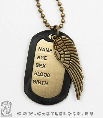 подвес - жетон крыло ангела войны