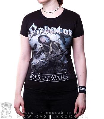женская футболка sabaton "the war to end all wars"
