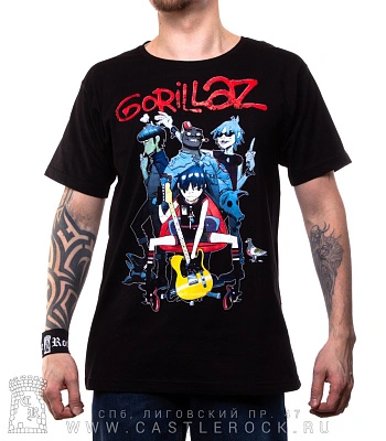 футболка gorillaz