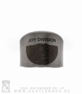 кольцо сталь с гравировкой joy division (безразмерное)
