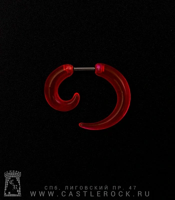 Обманка Акрил Спираль (розовая) 4 мм