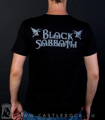 футболка black sabbath (группа, принт красный)