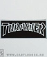 нашивка thrasher (надпись белая, контурная)
