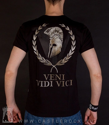 футболка спартанец "veni vidi vici" (светится)