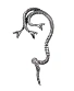 серьга кафф alchemy gothic (алхимия готик) e434 khthonis