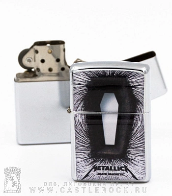 зажигалка цветная metallica "death magnetic"