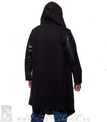 мантия с рукавами к/з (черная)