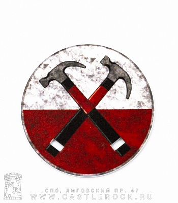 магнит металлический pink floyd "the wall" (молотки)