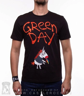 футболка green day "father of all motherfuckers" (единорог)