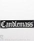 нашивка candlemass (белая надпись)