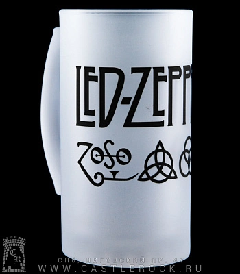 кружка пивная стеклянная led zeppelin (лого)
