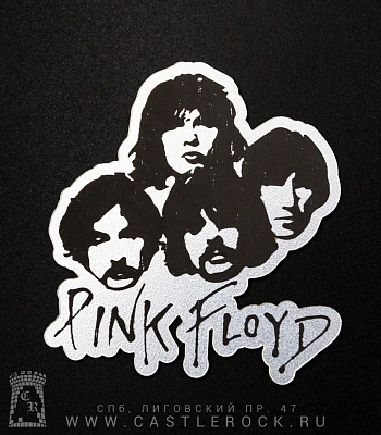 наклейка пластиковая pink floyd (группа)