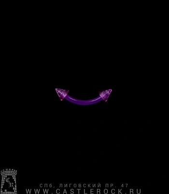 Микробанан Биофлекс с Акриловыми Шипами (фиолетовый) 1,2 х 8 х 3/3