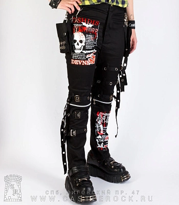 брюки трансформер с принтами (ремни, съемные карманы)
