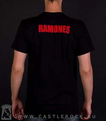 футболка ramones (кеды, надпись красная)