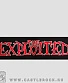 напульсник на резинке exploited (красная надпись белый ободок)