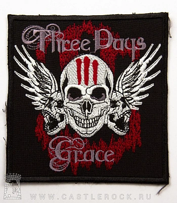 нашивка three days grace (вышивка)