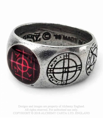 кольцо alchemy gothic (алхимия готик) r71 agla